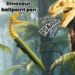 Prank Dinosaur Mouth-Opening Pen Internet Celebrity Creative Stress-Relief Gel Pen Decompression Pen Cute Gift Student Signature Pen Refill