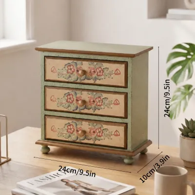 ceras men | Retro Antique Style Desktop Storage Cabinet