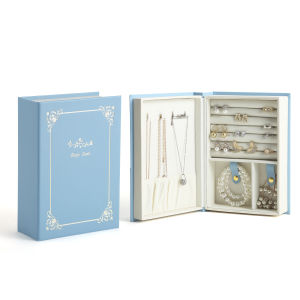 Glamorous Magnetic Jewelry Organizer Chic Diary Shaped Box for Bracelets Necklaces Rings Secure Elegant Storage for Women