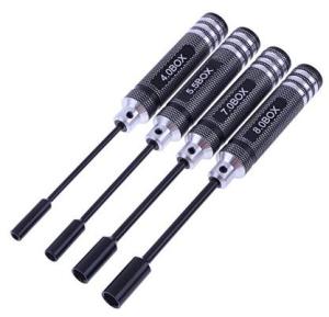 4Pcs Hex Screwdriver Set Titanium Plated Hardened 1.5/2.0/2.5/3.0mm RC Tools for RC Car Boat Helicopter