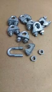 Klem Sling Baja 8mm Clem Kuku Macan 8 mm Clip Tali Kawat Wire Rope Kabel Seling Clamp 5/16 KUNCI 10