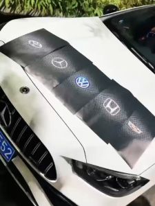 CAR LOGO CENTER COLUMM DECORATIVE STICKER TOYOTA MITSUBISHI NISSAN SUZUKI HYUNDAI FORD SUBARU