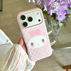 Sanrio | Cute Sanrio My Melody Cinnamoroll Star Print Phone Case Soft Shockproof Cover For iPhone 16 15 17 Pro Max Sweet Girly Aesthetic