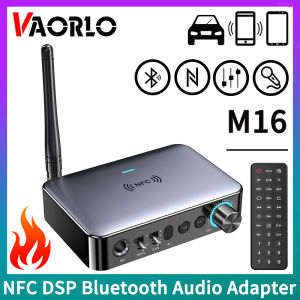 VAORLO M16/M16Pro Bluetooth Audio Transmitter Receiver 3.5mm AUX/RCA/USB U-Disk/TF/6.5 Micrphone Karaoke Singing/Coaxial/Optical Fiber DSP Decoding HIFI Music Wireless Adapter For T V PC Car Speaker Amplifier