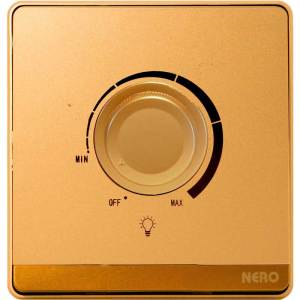 Decora Q7L63-G  300w 220-240V 1 Gang Light Dimmer - Gold