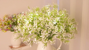 Artificial Green Plant Simulated Flower Plastic Lavender Flower Artificial Flower Home Wedding Outdo