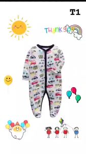 บอดี้สูทเด็กรอมเปอร์ แขนยาวขายาว ใส่สบาย