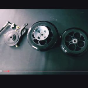 BAN E-SCOOTER RODA PU SKUTER LISTRIK 6INCH DEPAN BELAKANG BAN MATI SKUTER ELEKTRIK 24V 100W WARNA HITAM SPAREPART SPARE PART ONDERDIL SUKU CADANG BERKUALITAS