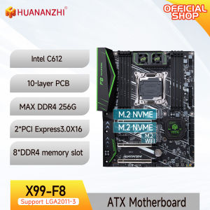HUANANZHI X99 F8 LGA 2011-3 XEON X99 Motherboard support Intel E5 All Series DDR4 RECC NON-ECC memory NVME USB3.0 ATX Server