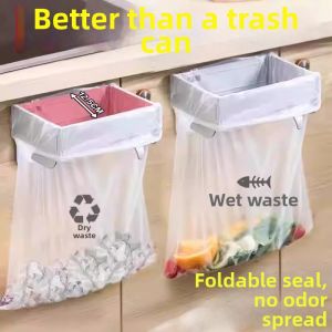 Foldable Hanging Kitchen Trash Bag Holder