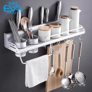 Bộ Giá Treo Đựng Dụng Cụ Nhà Bếp Thông Minh Tiết Kiệm Không Gian Không Cần Khoan Tường