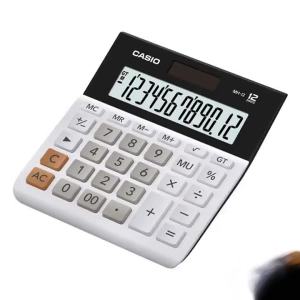 Casio | Máy Tính Casio MH-12 Với Thời Lượng Pin Siêu Dài Tiêu Thụ Điện Năng Thấp Chế Độ Chờ Độ Chính Xác Cao Màn Hình Hiển Thị 12 Chữ Số Đa Năng