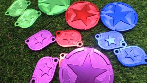 ฝาครอบ 2วาวล์ cnc ฝาปิดวาว125 2วาว ฝาวาล์ว ฝาแคม สำหรับ WAVE125rs125ไอบังลม หลายสี ใส่w125คาบูทุกรุ่น