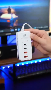 LAOG Rack charger Fast Charging Head Dual 5.1A USB Multi 4 Port USB Charger with Type-c Socket Extension Dual PD