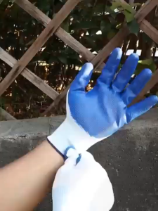 Multi-purpose anti-slip wear-resistant and low-temperature resistant rubber gloves