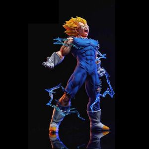 Bandai | Hot 27cm Dragon Ball Z Majin Vegeta Anime Figure Self-destruct  Super Saiyan Action Figures Pvc Statue Figurine Model Toys Gift