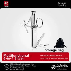 ZWILLING | Multifunctional Stainless Steel Folding Nail Clipper With Keychain