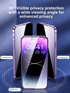 MINGCAI | Anti-Peep Anti-Blue Light Tempered Glass Screen Protector for iPhone 16