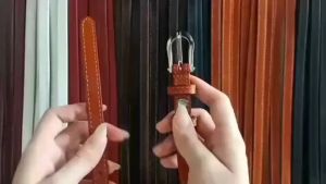 เข็มขัดผู้หญิง - หนังแท้เส้นเล็ก 1.5cm & เกรดพรีเมี่ยม หนังแท้