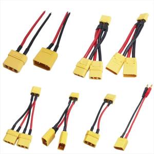 Xt90 XT90H Y Splitter Connector Dây Silicon 3 Đầu Nối Dài Cho Pin Lithium Mô Hình Máy Bay Nam/Nữ Cáp