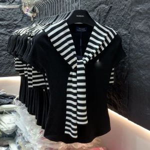 Áo Thun Nữ Tay Ngắn Cổ Chữ V Màu Trắng Bằng Lụa Băng Màu Trơn Mùa Hè 2025 Phong Cách Hàn Quốc Thường Ngày