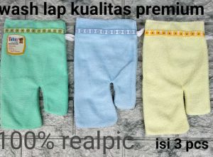 waslap/ isi 3pcs waslap kualitas premium/ waslap tebal dan lembut