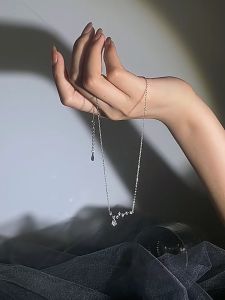 【Bestella✨COD】Jepang dan Korea gaya musim panas kalung detak jantung baru wanita ceruk kepribadian pasang insul net merah elektrokardiogram kalung rantai tulang selangka