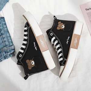 SNEAKERS WANITA TEDDY BEAR AS168 SEPATU MODEL TERBARU