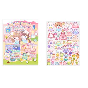 H2Z Magical Cute Pomelo Sisters 3D Creative Scenes Stickers for Kids SZ272