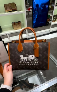 Origina bag Womens Bag Ace 26 Large Signature Canvas Bag One Shoulder Handheld Tote Bag CR680