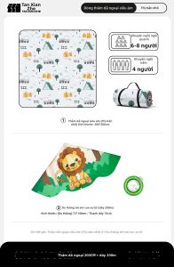 TanXianZhe | Thảm Dã Ngoại Picnic Ngoài Trời Chống Thấm Nước Chống Ẩm Dày