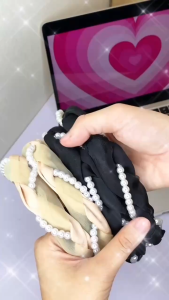 [B004] Bờm tóc/Băng đô ngọc trai đan kiểu vintage nhẹ nhàng