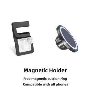 Tesla X/S Mag Mount & Wireless Charger (2014-21) – 360° Adjustable Slip-Resistant Hands-Free Nav/Chg | Signal-Free Air Purify