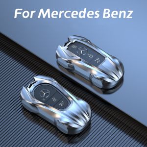 ปลอกใส่กุญแจรถกุญแจรถอัลลอยสังกะสีสำหรับรถเบนซ์ของแท้ E63 W177 W213