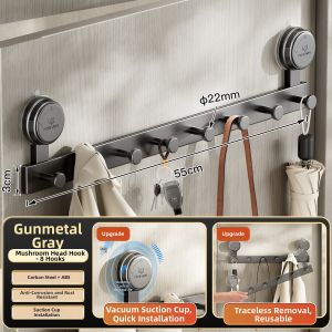 MOSHANG | No-Drill Heavy-Duty Adhesive Over-the-Door Hooks