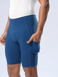 Santic Quần short xe đạp nam Chống sốc 6 giờ đi xe đạp với đệm thoáng khí phản quang xe đạp quần short