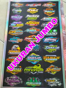 STIKER SOUND | STIKER AUDIO | STIKER SOUNDSYSTEM | STIKER HOLOGRAM | STIKER ANTI AIR | Stiker Pack Ukuran 31cmx47cm JUMBO
