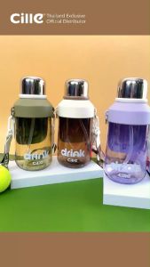 [รับประกัน 1 ปี] Cille Lite กระบอกน้ำพลาสติก Tritan กระติกน้ำแคมป์ปิ้ง ทนอุณภูมิร้อน-เย็น Water Bottle 1.25L รุ่น 2479