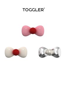 TOGGLER | Cute Small Bow Enameled Gold Plated Ear Studs Ear Cuff