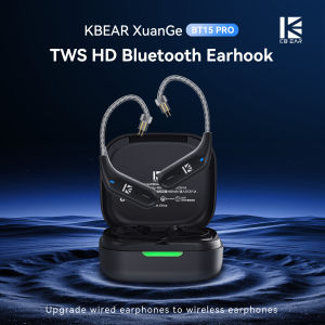KBEAR BT15 Pro TWS HD Bluetooth 5.4 EarHook Earphone Cable 2PIN Pluggable Earhook Support AAC Sports Driving HiFI Stereo Headset