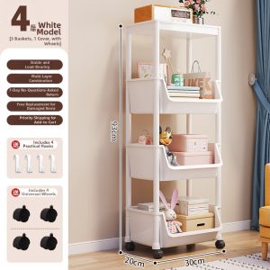 Mobile Storage Organizer Rolling Cart