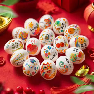 XIHUDIE | Chinese Festival Celebration Egg Stickers Decoration