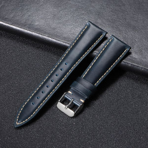 Universal Vintage Oil Wax Leather Watch Straps 18mm 19mm 20mm 21mm 22mm Brown Head Layer Watch Band Men Accessories Pin Buckle