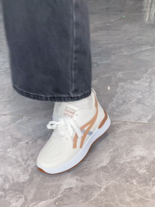 Falimottype)Size 36-40 Women Korean Thick Soled Running Shoes Fashion White Sneakers School Student Sports Shoes