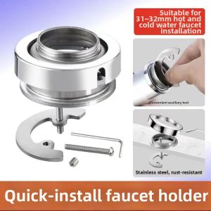 Quick Installation Faucet Base Stabilizing and Elevating Cold and Hot Water Faucet Mount