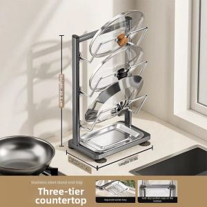 MEICHUWUYU | Multipurpose Kitchen Pot Lid Organizer