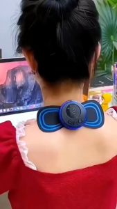 Máy Massage Xung Điện Cổ Vai Gáy Bắp Tay Lưng Hình Cánh Bướm 8 Chế Độ Giúp Giảm Đau Nhức Hiệu Quả Loại Sạc Điện