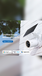 Tapo Official Store | C660 KIT | 4K 8MP Solar-Powered Pan/Tilt Security Camera | 360° AI Tracking | Starlight Color Night Vision | 2.4/5 GHz Connection | TP-Link