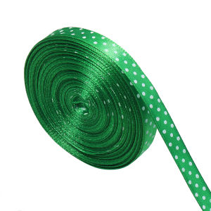 20 Thước 10 Mm Nhiều Màu Sắc Ruy Băng Polyester In Hình Chấm Bi Mặt Đơn Cho DIY Tiệc Cưới Giáng Sinh Gói Quà Trang Trí