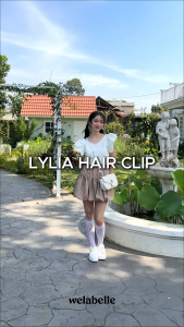 (2PCS) Welabelle Lylia Ribbon Hair Clip / Jepit Rambut Korea / Jepitan Pita Panjang (A84)